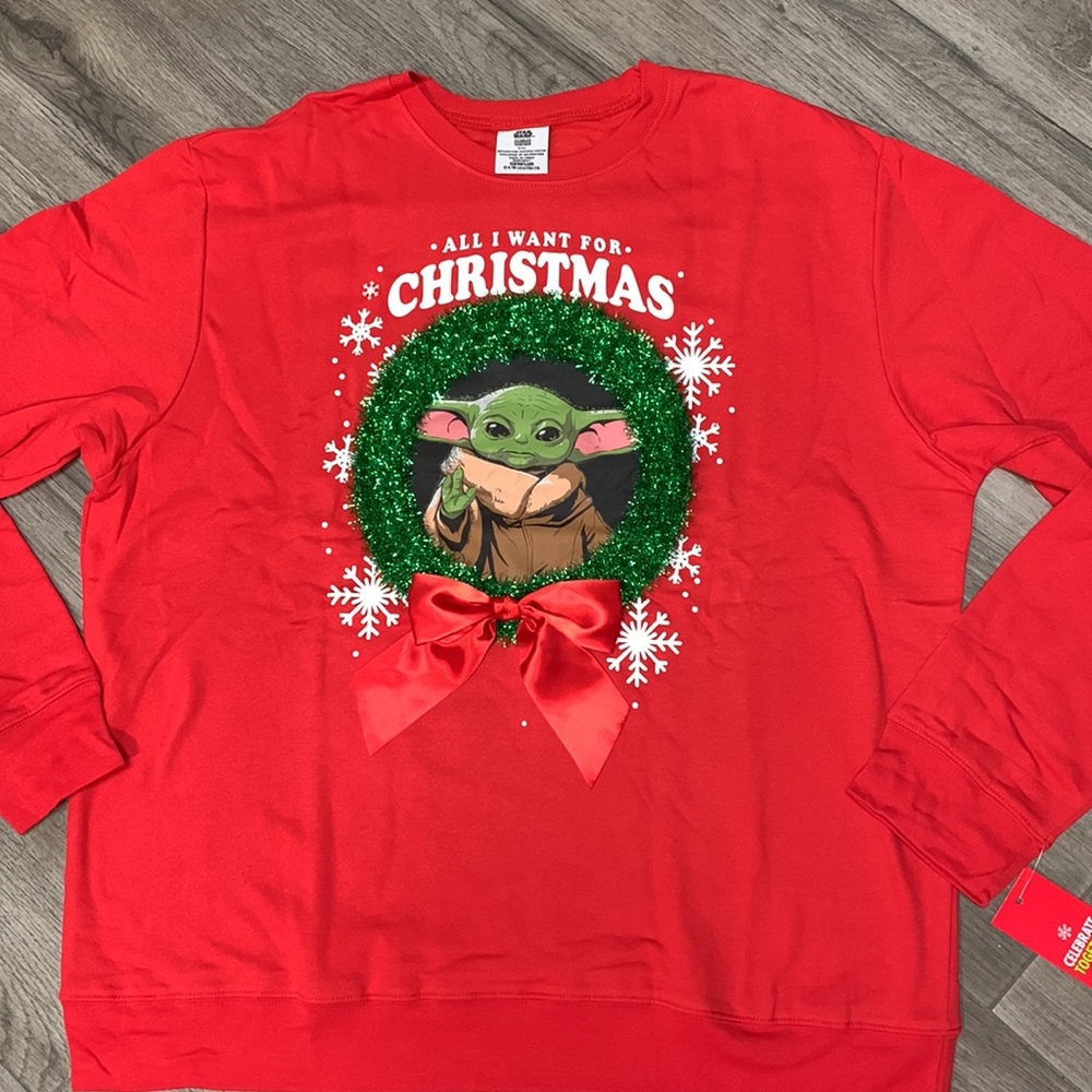 ⚡️ 🆕 Disney Star Wars Yoda Ugly Christmas Sweater - Picture 6 of 16